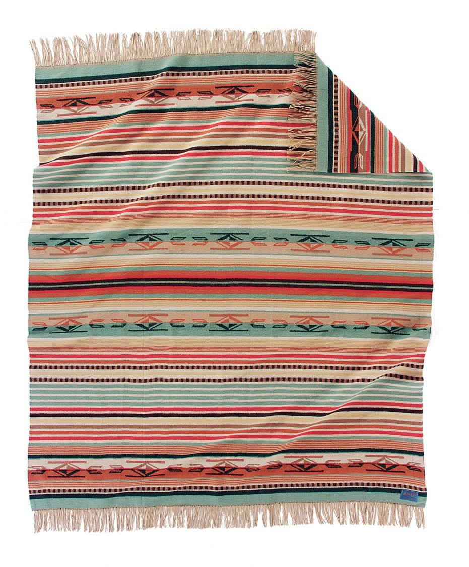 PENDLETON ストライプ ウールブランケット☆美品 Amazon｜PENDLETON チマヨウール スローサイズブランケット